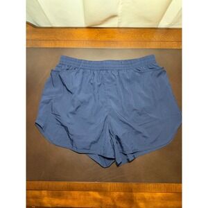 Coolrun Women Navy Blue Athletic Running Shorts Elastic Waist Mesh Lined Size L